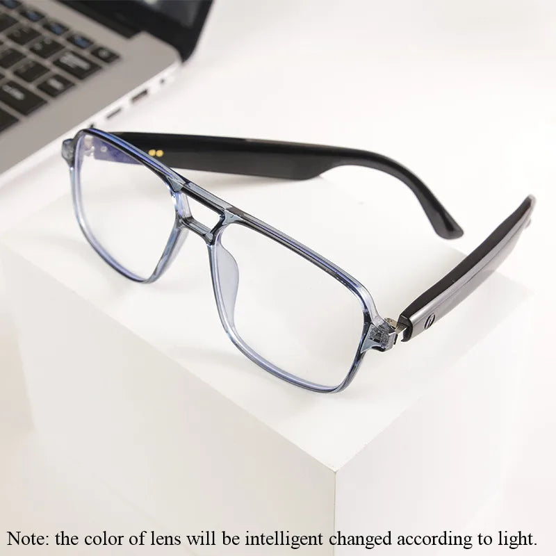 2025 Smart Glasses GS10 Men Women Color Change Glasses BT Call Voice Assistant Remote Camera Music Playback Smart Touch Control