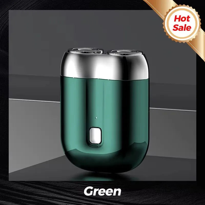 2025 New Upgraded Mini Double Head Electric Shave Magnetic Suction Men's USB Rechargeable Portable Waterproof Shaver