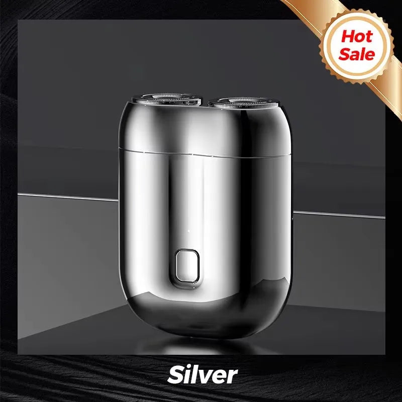 2025 New Upgraded Mini Double Head Electric Shave Magnetic Suction Men's USB Rechargeable Portable Waterproof Shaver